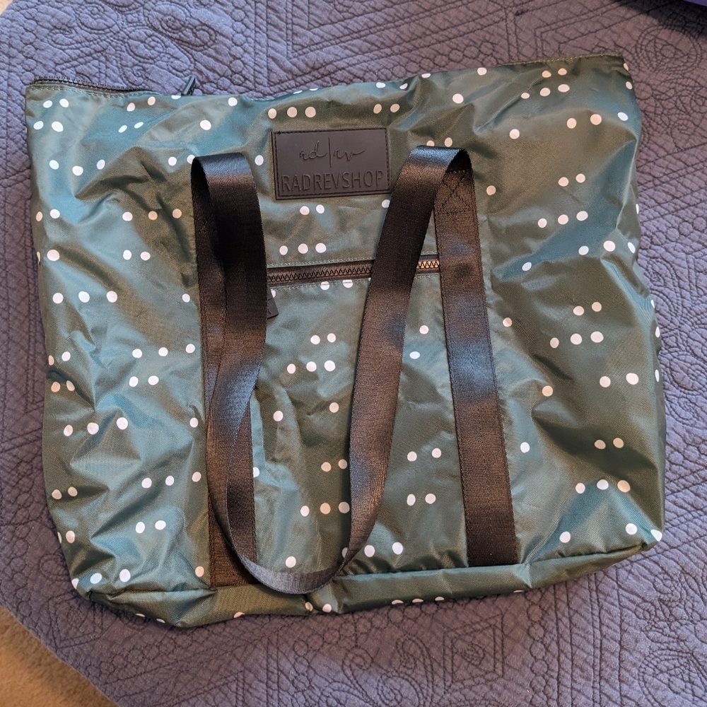 Rad Rev Green Dot Packable Tote
